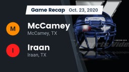 Recap: McCamey  vs. Iraan  2020