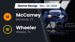 Recap: McCamey  vs. Wheeler  2020