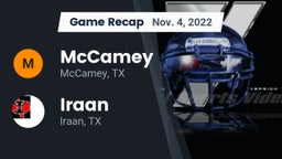 Recap: McCamey  vs. Iraan  2022