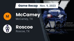 Recap: McCamey  vs. Roscoe  2023