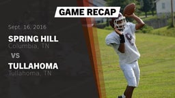 Recap: Spring Hill  vs. Tullahoma  2016