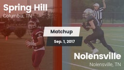 Matchup: Spring Hill High vs. Nolensville  2017