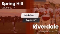 Matchup: Spring Hill High vs. Riverdale  2017