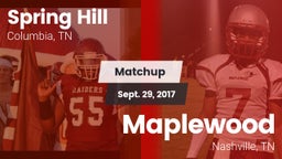 Matchup: Spring Hill High vs. Maplewood  2017