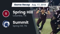 Recap: Spring Hill  vs. Summit  2018