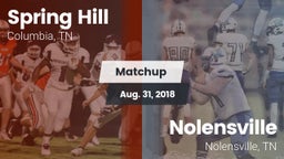 Matchup: Spring Hill High vs. Nolensville  2018