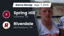 Recap: Spring Hill  vs. Riverdale  2018
