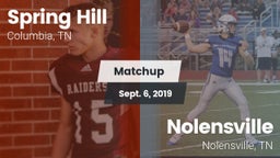 Matchup: Spring Hill High vs. Nolensville  2019