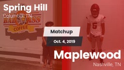 Matchup: Spring Hill High vs. Maplewood  2019