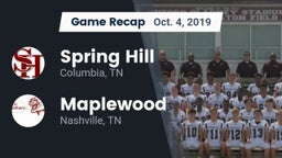 Recap: Spring Hill  vs. Maplewood  2019