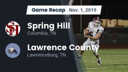 Recap: Spring Hill  vs. Lawrence County  2019