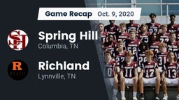 Recap: Spring Hill  vs. Richland  2020