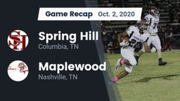 Recap: Spring Hill  vs. Maplewood  2020