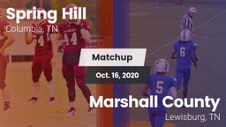 Matchup: Spring Hill High vs. Marshall County  2020