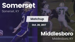 Matchup: Somerset  vs. Middlesboro  2017