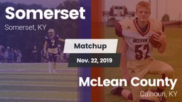 Matchup: Somerset  vs. McLean County  2019