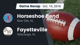 Recap: Horseshoe Bend  vs. Fayetteville  2018
