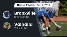 Recap: Bronxville  vs. Valhalla  2017