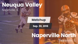 Matchup: Neuqua Valley vs. Naperville North  2016