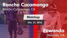 Matchup: Rancho Cucamonga vs. Etiwanda  2016