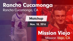 Matchup: Rancho Cucamonga vs. Mission Viejo  2016