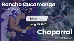 Matchup: Rancho Cucamonga vs. Chaparral  2017