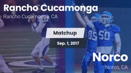 Matchup: Rancho Cucamonga vs. Norco  2017