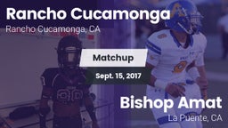 Matchup: Rancho Cucamonga vs. Bishop Amat  2017