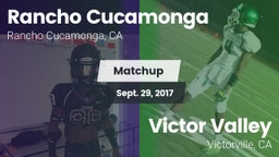 Matchup: Rancho Cucamonga vs. Victor Valley  2017