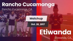 Matchup: Rancho Cucamonga vs. Etiwanda  2017