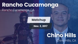 Matchup: Rancho Cucamonga vs. Chino Hills  2017