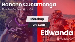 Matchup: Rancho Cucamonga vs. Etiwanda  2018