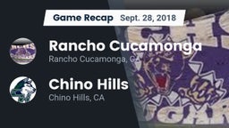 Recap: Rancho Cucamonga  vs. Chino Hills  2018