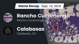 Recap: Rancho Cucamonga  vs. Calabasas  2018