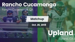 Matchup: Rancho Cucamonga vs. Upland  2018