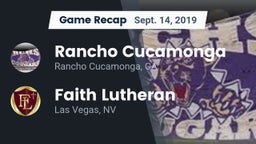 Recap: Rancho Cucamonga  vs. Faith Lutheran  2019