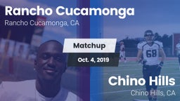Matchup: Rancho Cucamonga vs. Chino Hills  2019