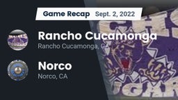 Recap: Rancho Cucamonga  vs. Norco  2022
