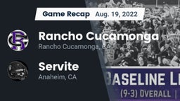 Recap: Rancho Cucamonga  vs. Servite 2022