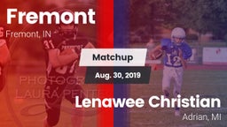 Matchup: Fremont  vs. Lenawee Christian  2019