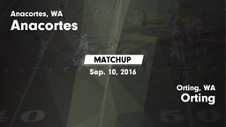 Matchup: Anacortes High vs. Orting  2016
