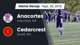 Recap: Anacortes  vs. Cedarcrest  2018