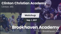 Matchup: Clinton Christian Ac vs. Brookhaven Academy  2017