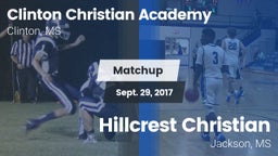 Matchup: Clinton Christian Ac vs. Hillcrest Christian  2017