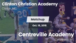 Matchup: Clinton Christian Ac vs. Centreville Academy  2018