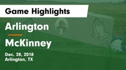 Arlington  vs McKinney  Game Highlights - Dec. 28, 2018