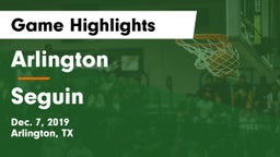 Arlington  vs Seguin  Game Highlights - Dec. 7, 2019