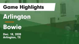 Arlington  vs Bowie  Game Highlights - Dec. 18, 2020