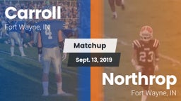 Matchup: Carroll  vs. Northrop  2019