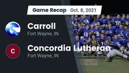 Recap: Carroll  vs. Concordia Lutheran  2021